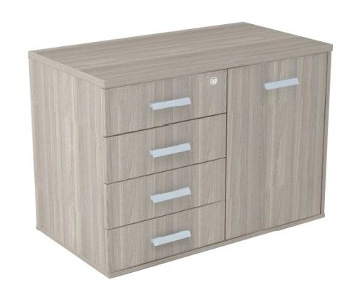 Armário Combo Porta Lado Direito com 4 Gavetas | Linha Prima Impact