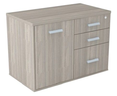 Armário Combo Porta Lado Esquerdo com 2 Gavetas + Pasta | Linha Prima Impact