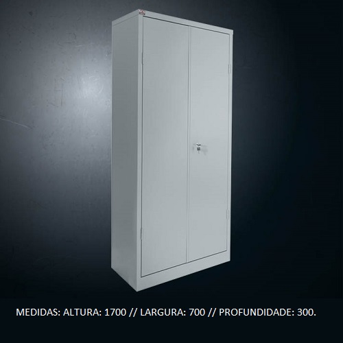 ARMÁRIO DE AÇO PA 17/70 COM FECHADURA