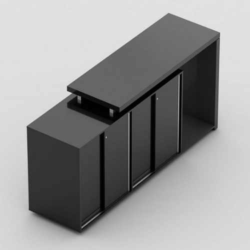 ARMÁRIO MÉDIO DUPLO COM 4 PORTAS E NICHO PARA FRIGOBAR BOSS