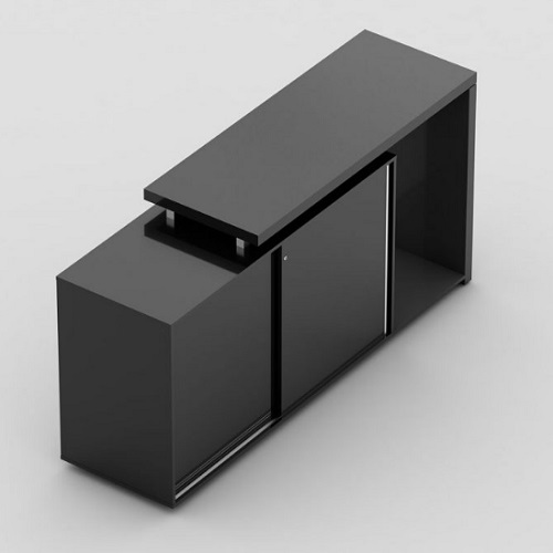 ARMÁRIO MÉDIO SIMPLES COM 2 PORTAS E NICHO FRIGOBAR BOSS