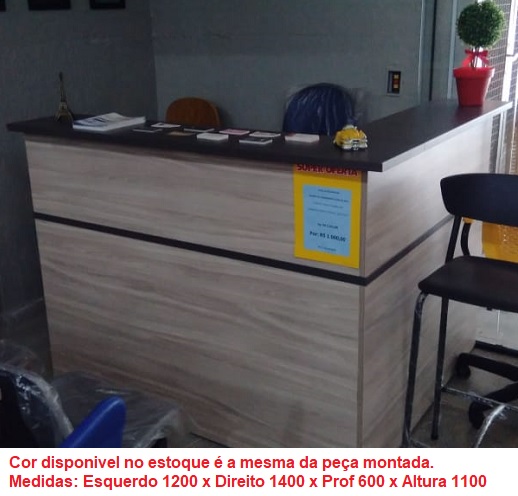 BALCÃO DE ATENDIMENTO WOOD