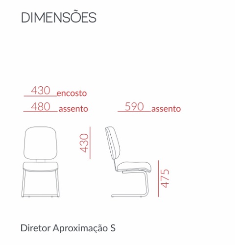 CADEIRA DIRETOR APROXIMAÇÃO PREMIUM