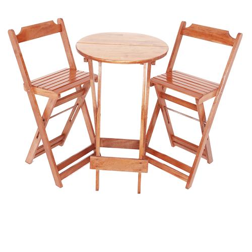 CONJUNTO BISTRÔ DOBRÁVEL C/ 2 CADEIRAS