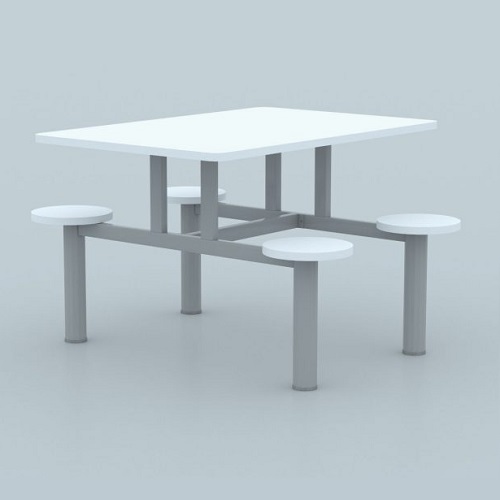 CONJUNTO DE MESA REFEITÓRIO COM 4 BANCOS