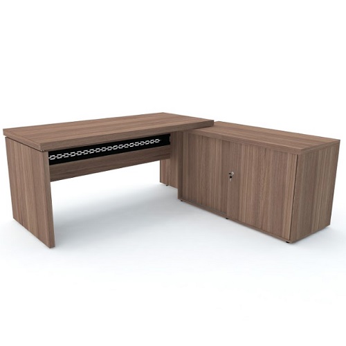 CONJUNTO MESA RETA COM BALCÃO PORTAS DE CORRER PE50