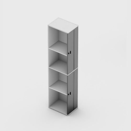 LOCKER 2 PORTAS EM AÇO COM PORTA CADEADO