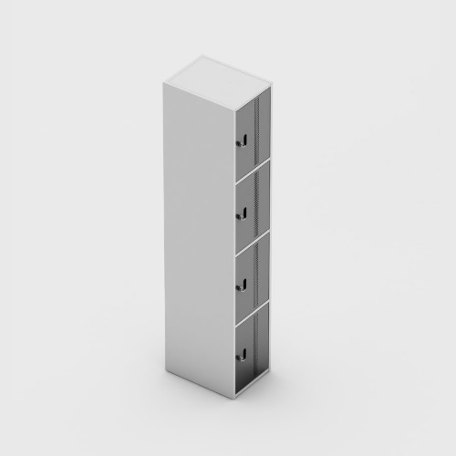 LOCKER 4 PORTAS EM AÇO COM PORTA CADEADO