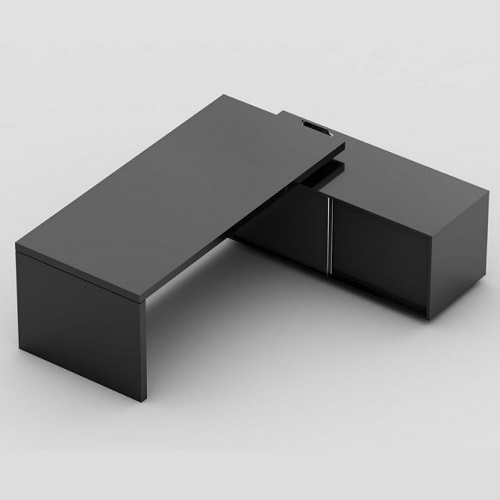 MESA BOSS COM PÉ PAINEL E ARMÁRIO LATERAL PARA NICHO CPU INTERNO