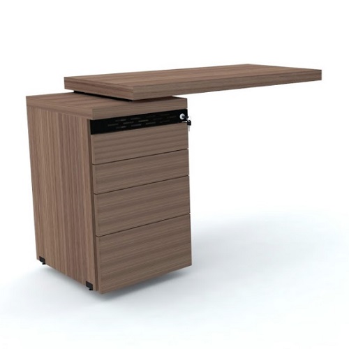 MESA COMPLEMENTO PÉ GAVETEIRO 4 GAVETAS PE50