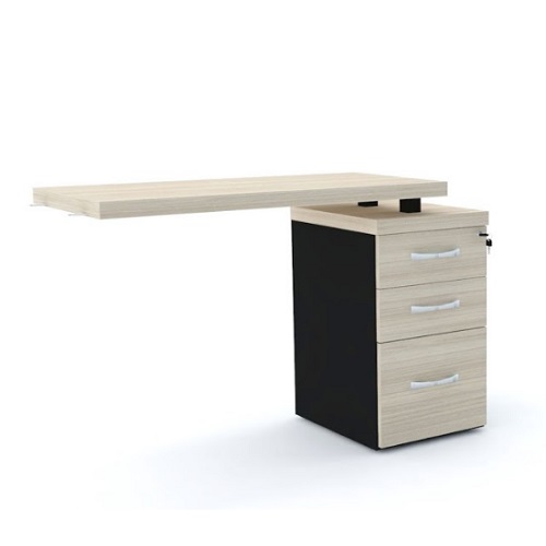 MESA COMPLEMENTO PÉ PAINEL PE40 COM 3 GAVETAS  (MCPE40)