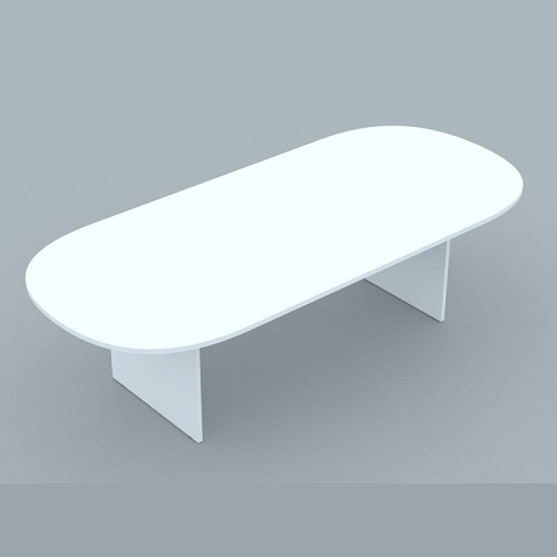 MESA DE REUNIÃO OVAL #25mm (PAINEL)