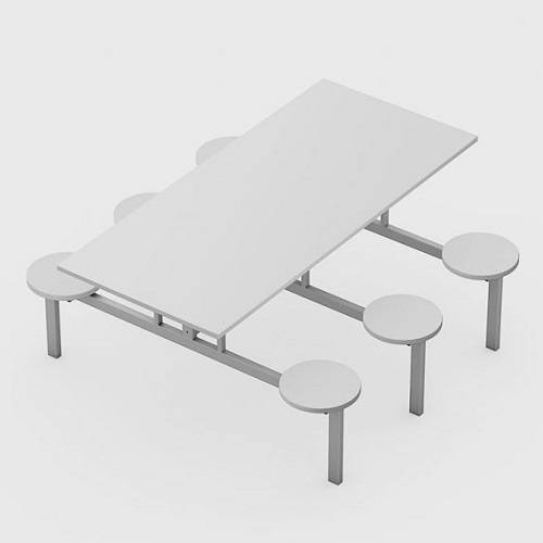 MESA PARA REFEITÓRIO COM BANCOS ACOPLADOS GOLD (OT OMRF120)