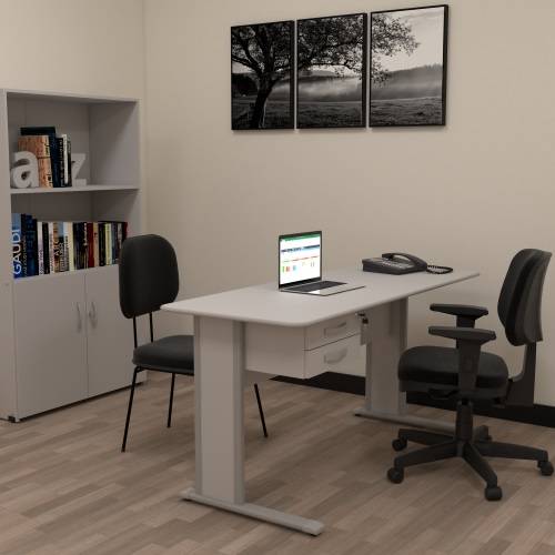 MESA RETA COM GAVETA MAXXI 1,20cm