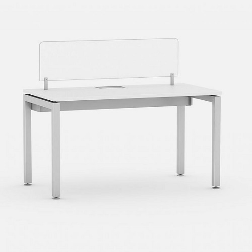 PLATAFORMA DE TRABALHO SINGLE BIOMBO DE VIDRO LISO OP1