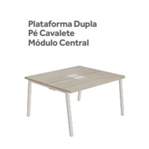 PLATAFORMA DUPLA CENTRAL PÉ CAVALETE PRIMA ARQ 25mm