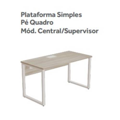 PLATAFORMA SIMPLES CENTRAL PÉ QUADRO PRIMA ARQ 25mm