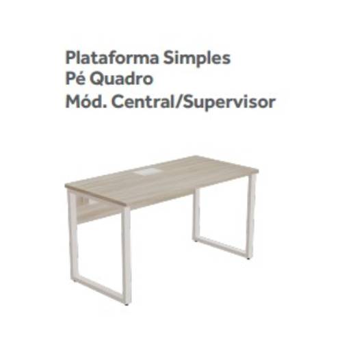 PLATAFORMA SIMPLES CENTRAL PÉ QUADRO PRIMA ARQ 25mm