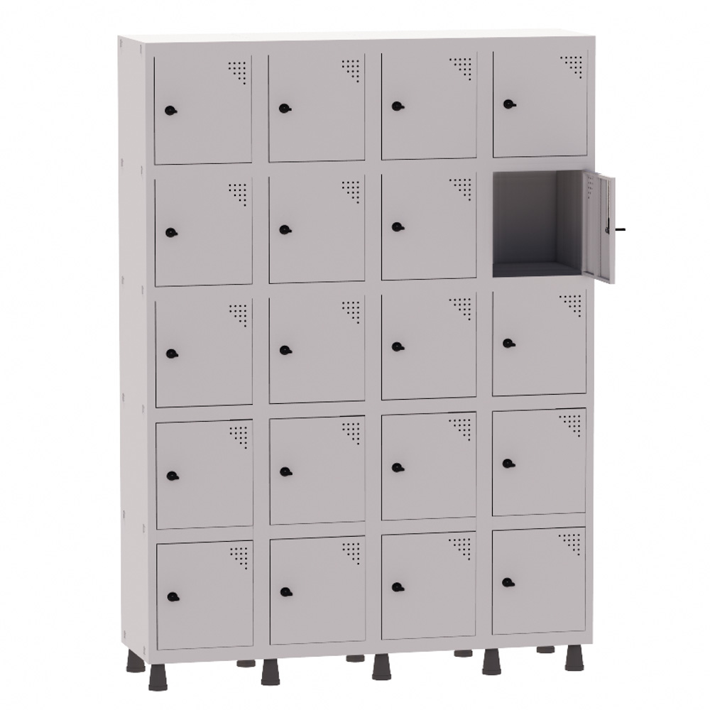 ROUPEIRO DE AÇO 20 MINI PORTAS COM PITÃO (GRP504/20)