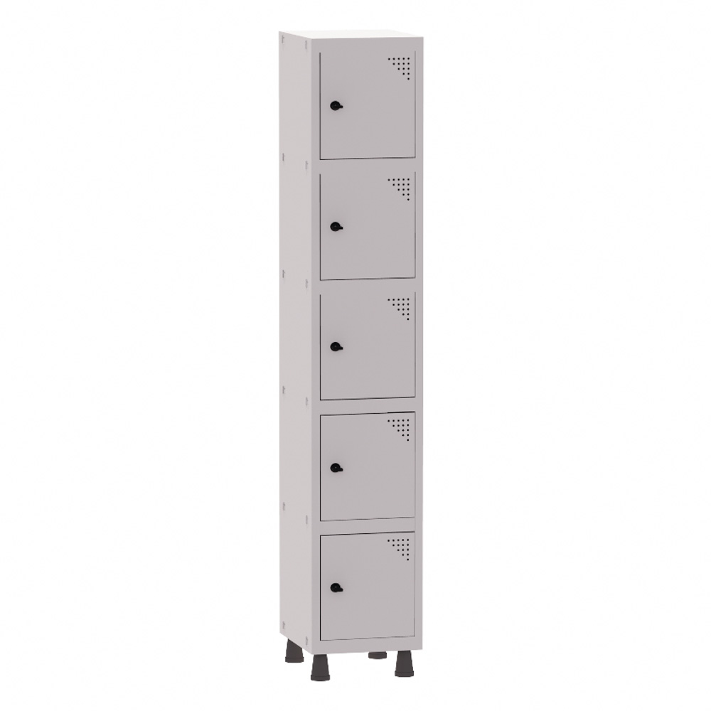 ROUPEIRO DE AÇO 5 MINI PORTAS COM PITÃO (GRP501/5)