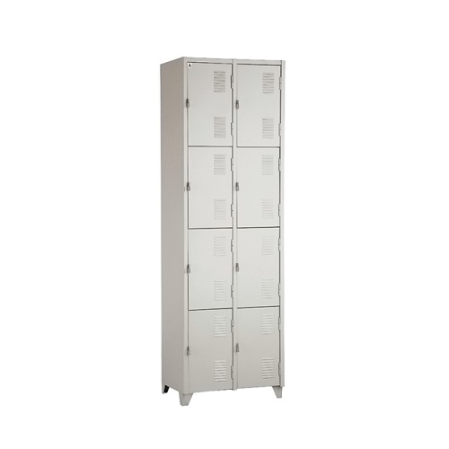 ROUPEIRO DE AÇO COM 8 PORTAS PEQUENAS